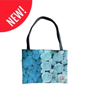 Borsa cucita e dipinta a mano