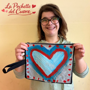Pochette del Cuore + cioccolatini Lindt