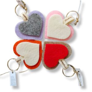 Porta chiavi feltro